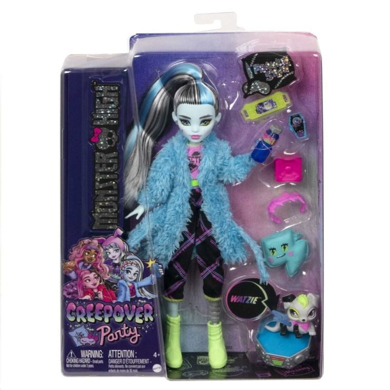 Monster High, Pijama Party, papusa Frankie cu accesorii