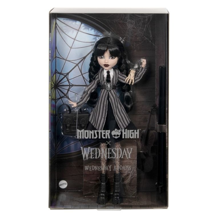 Monster High x Wednesday, Wednesday Addams, papusa de colectie