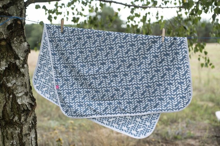 Motherhood, Bej Classics 2023, patura din bumbac, cu doua fete, 80-100 cm