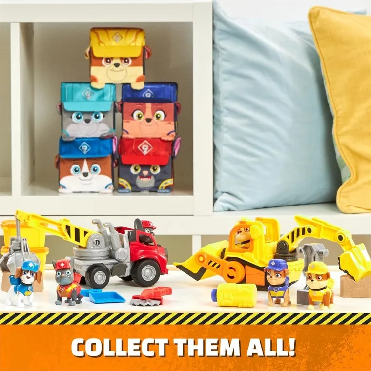 Paw Patrol, Rubble & Crew, Wheeler, vehicul cu figurina