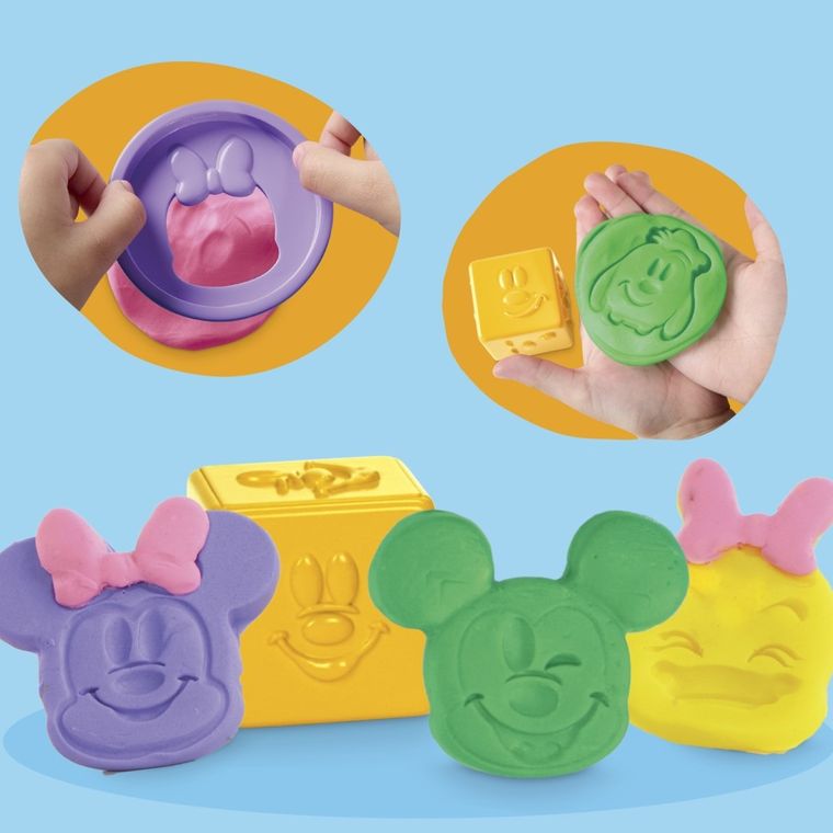 Play-Doh, Disney Jr, Mickey Mouse, Happy Stackable Empil' Formes, set creativ