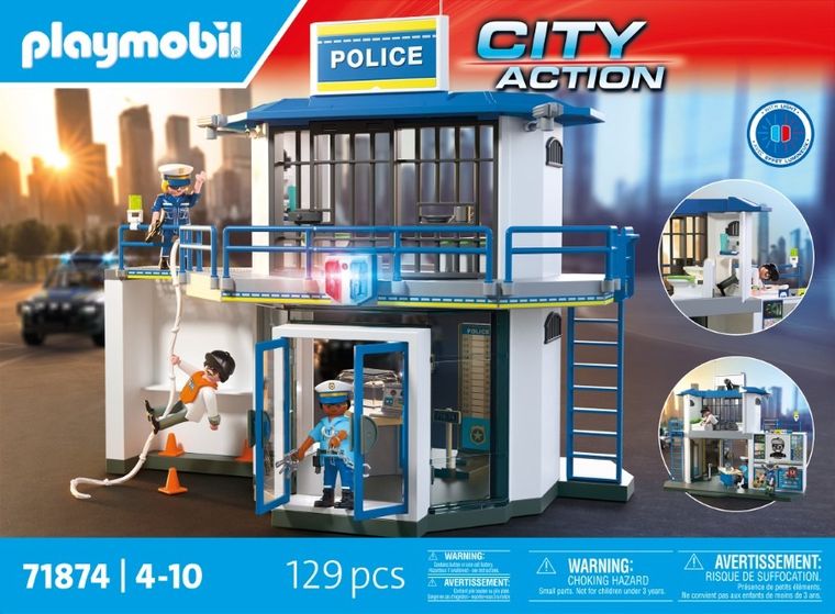 Playmobil, Action Heroes, Sectie de politie cu zona de interogare, 71874