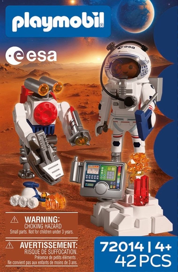 Playmobil, Space, Astronaut ESA cu un robot, 72014