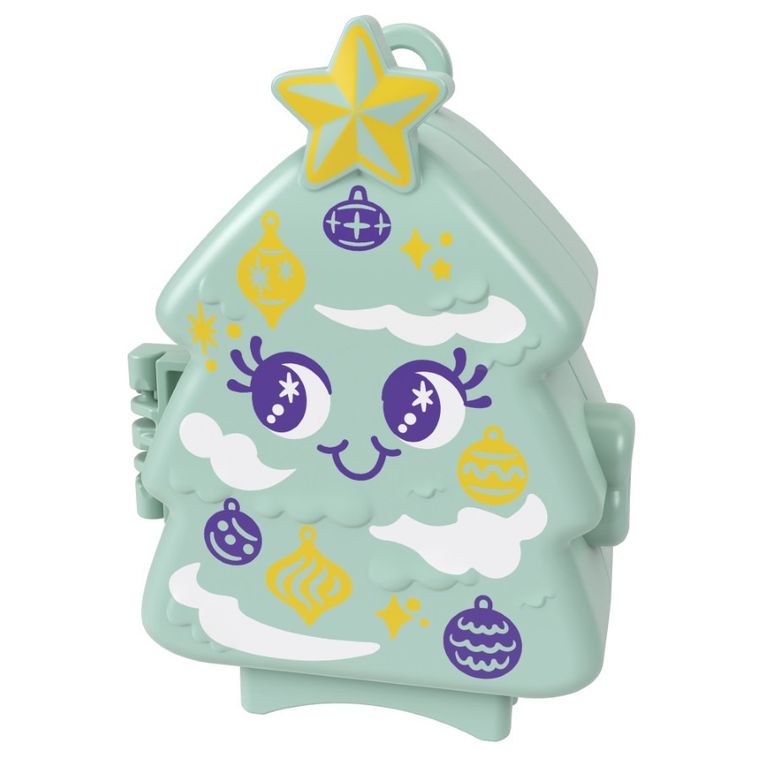 Polly Pocket, Holiday Connects Bundle, set de joaca cu papusa mic si accesorii