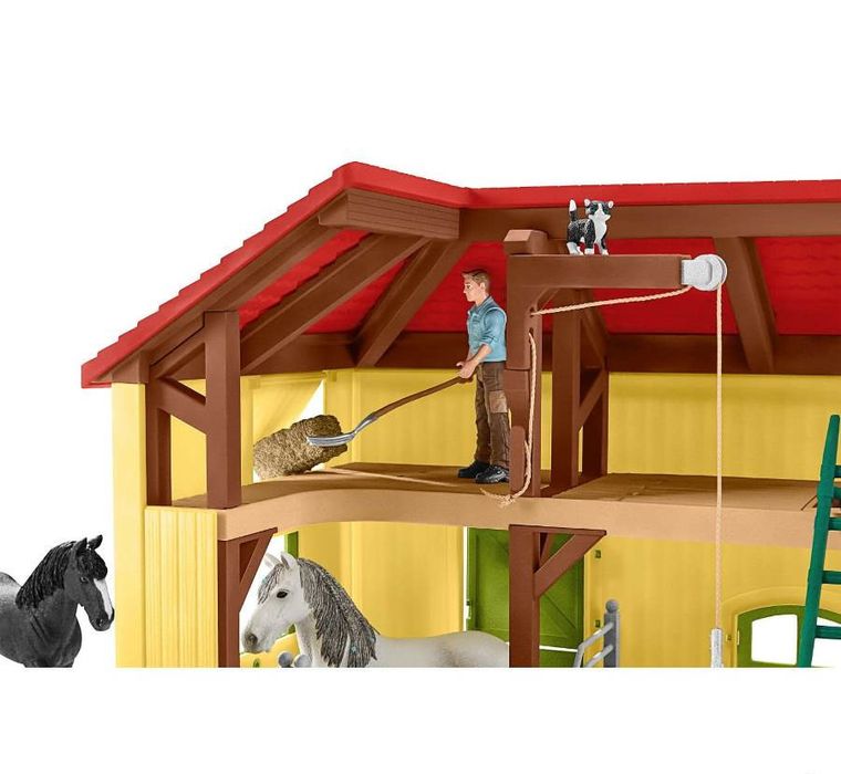 Schleich, Farm World, Grajd de cai, set, 42485