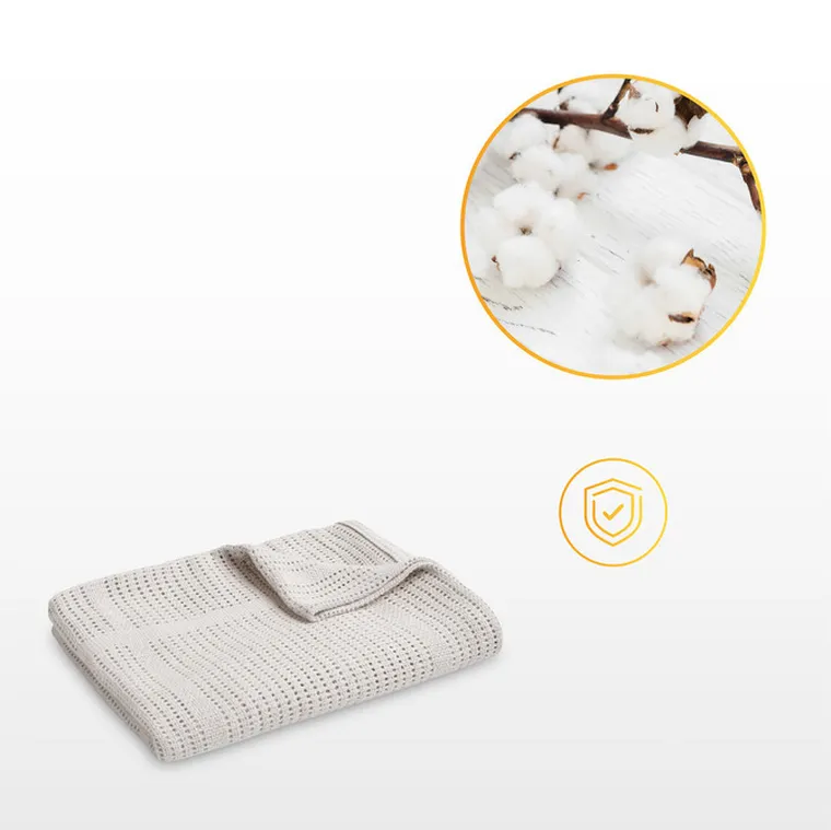 Sensillo, Moli, patura ajurata, gri deschis, 70-110 cm