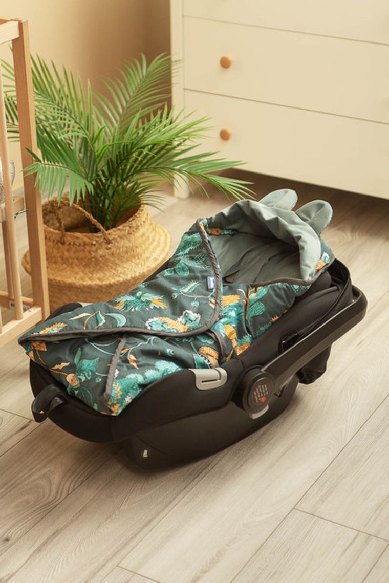 Sensillo, Velvet, husa pentru scaun auto, 90-90 cm, Paradise, smarald