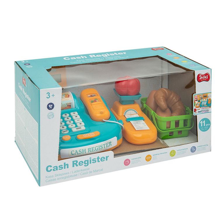 Smiki, casa de marcat cu accesorii, 11 elemente