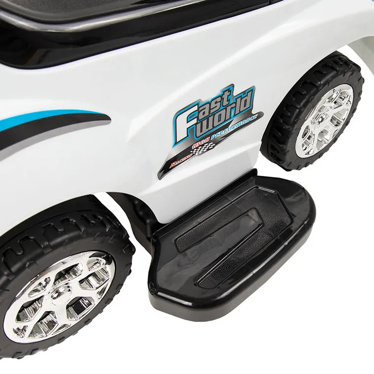 Smiki, Masinuta fara pedale cu maner, alb