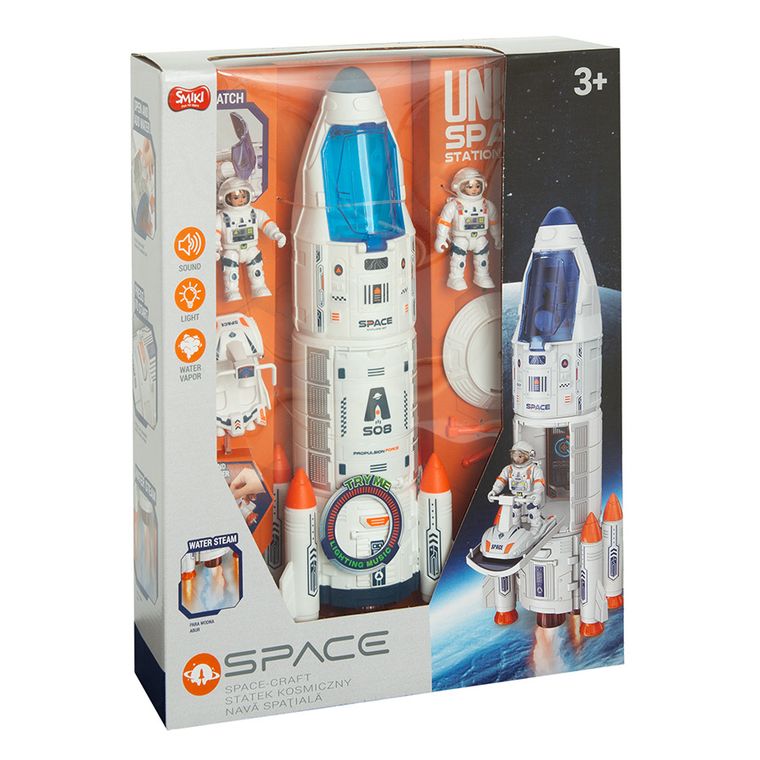 Smiki, nava spatiala cu aburi, set cu figurine