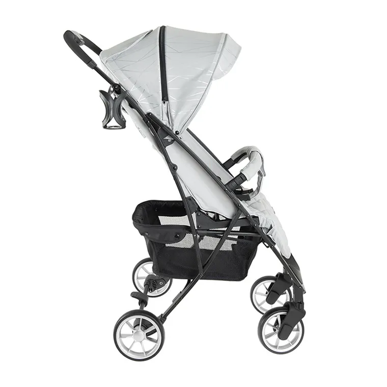Smiki, Thunder Pro, carucior pentru copii, cadru negru, gri-argintiu
