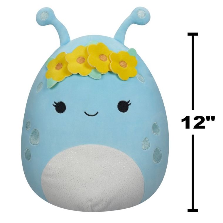 Squishmallows, Natnat, Pastel Blue Alien, jucarie de plus, 30 cm