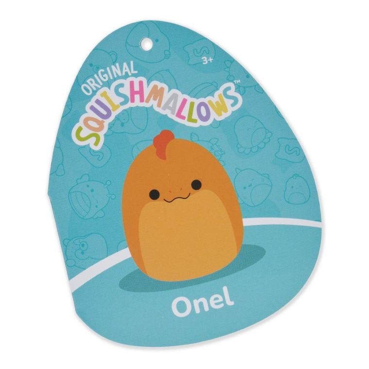 Squishmallows, Onel, Orange Eel, jucarie de plus, 19 cm