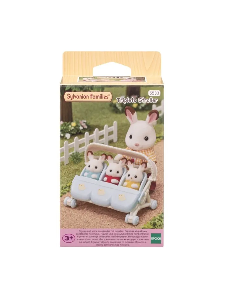 Sylvanian Families, Carucior pentru tripleti, 5533