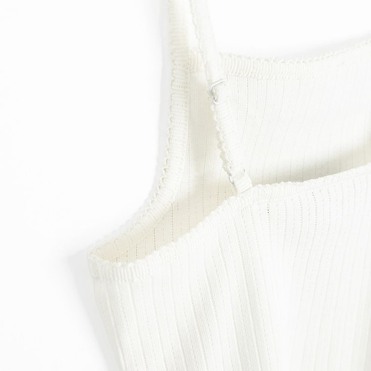 Top ajurat din bumbac pieptanat NOWEAR