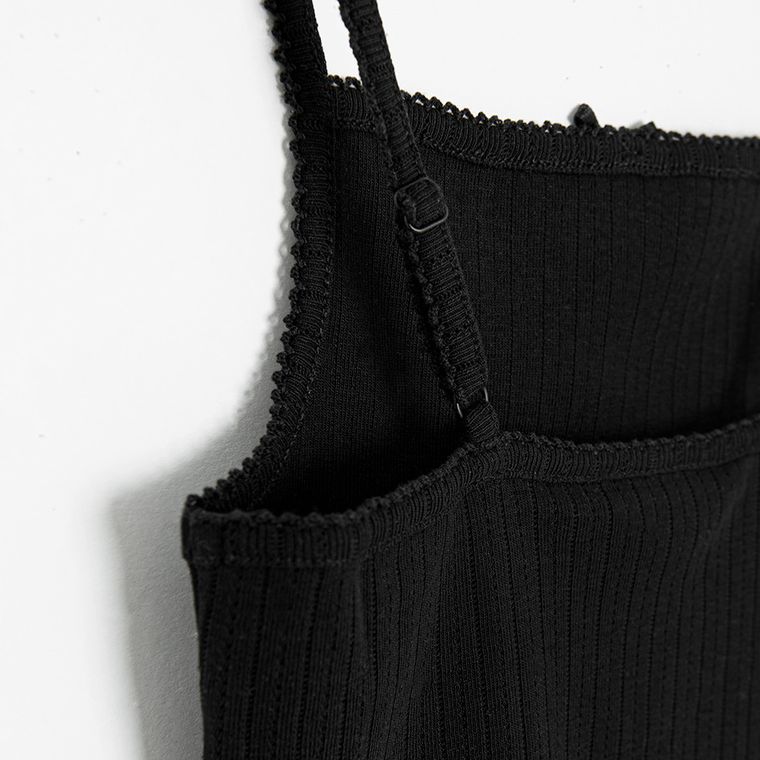 Top ajurat din bumbac pieptanat NOWEAR