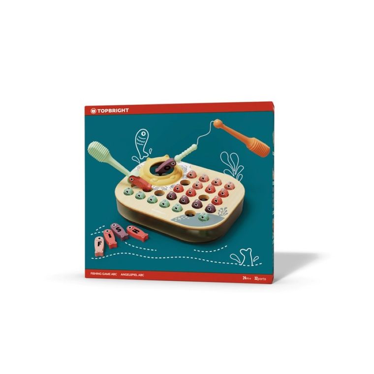 Topbright, Pescuim peste ABC - joc magnetic de dexteritate, 24 luni