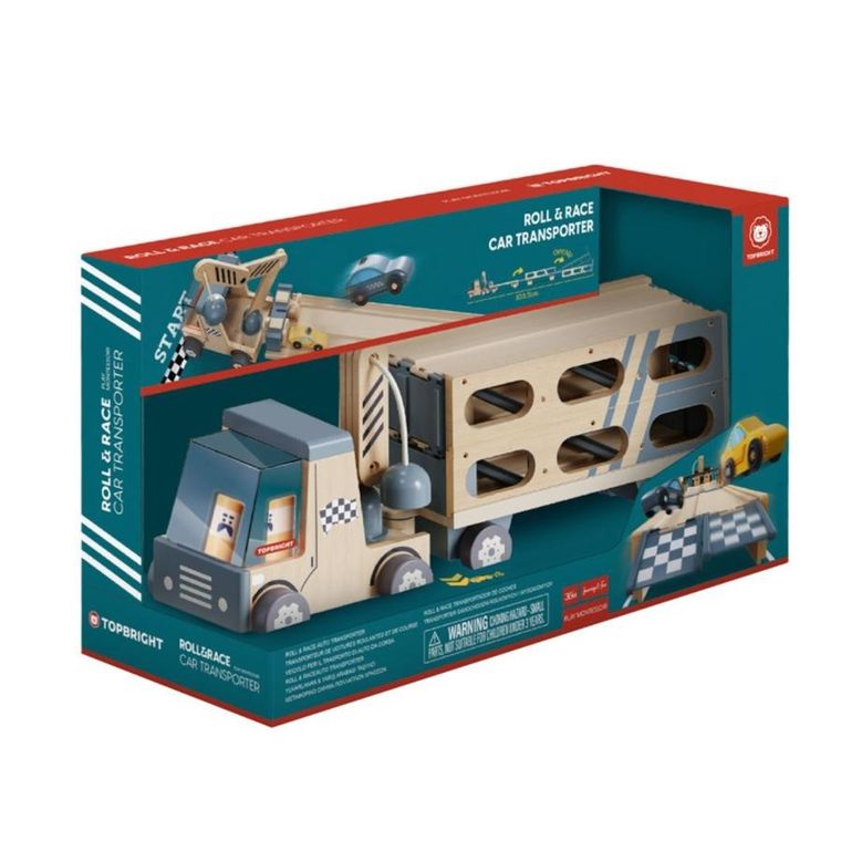 Topbright, Transportator de masini si pista de curse 2in1, 36 luni+