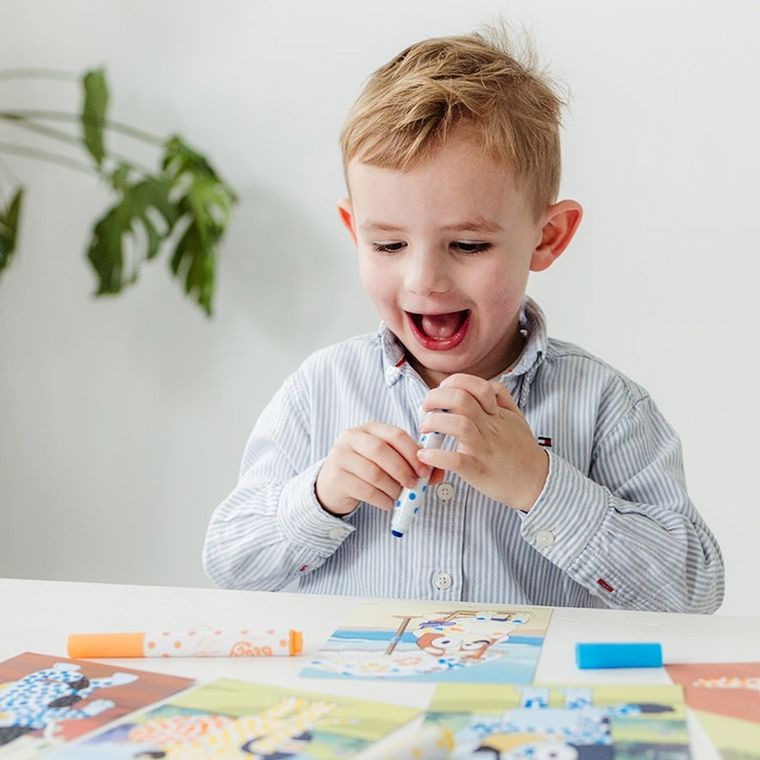 Totum, Bluey, stampile cu puncte, set creativ