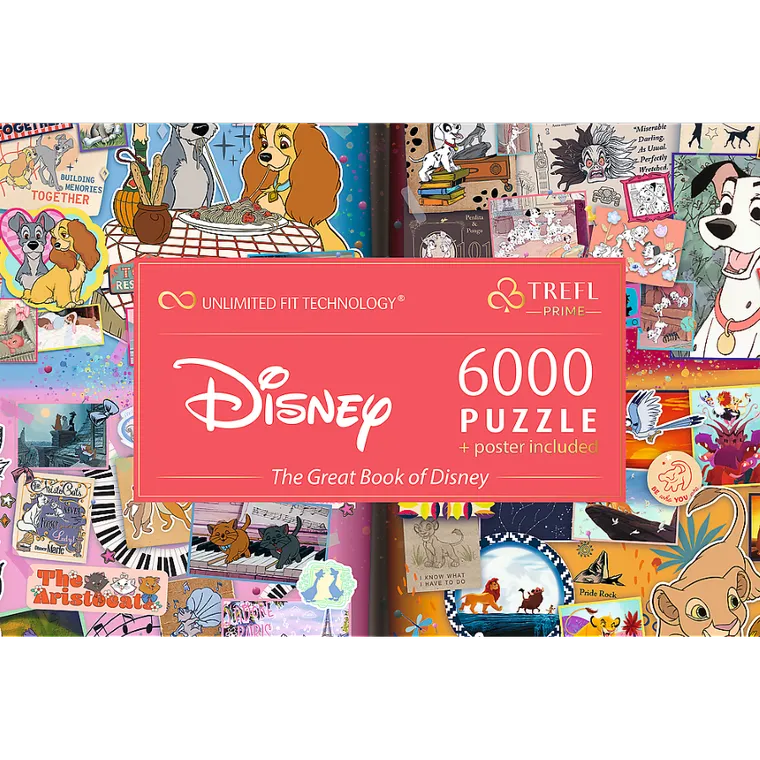Trefl, The Great Book of Disney, puzzle, 4-1500 piese