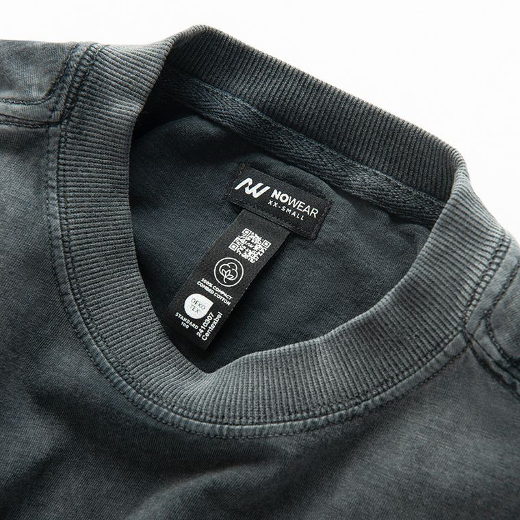 Tricou crop boxy din bumbac pieptanat NOWEAR