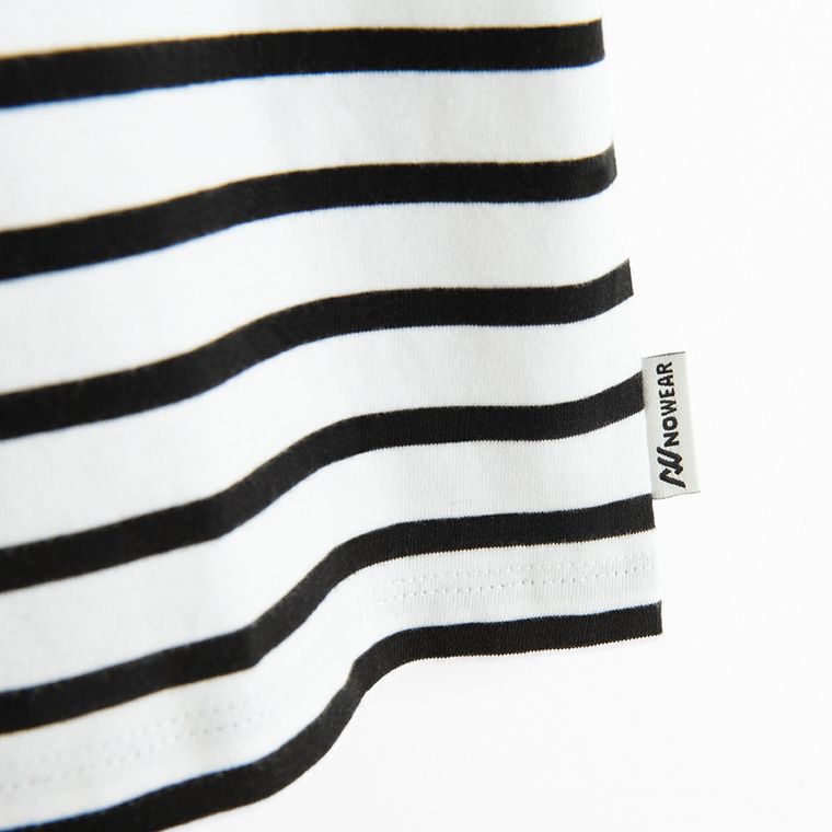 Tricou in dungi cu croiala relaxed NOWEAR