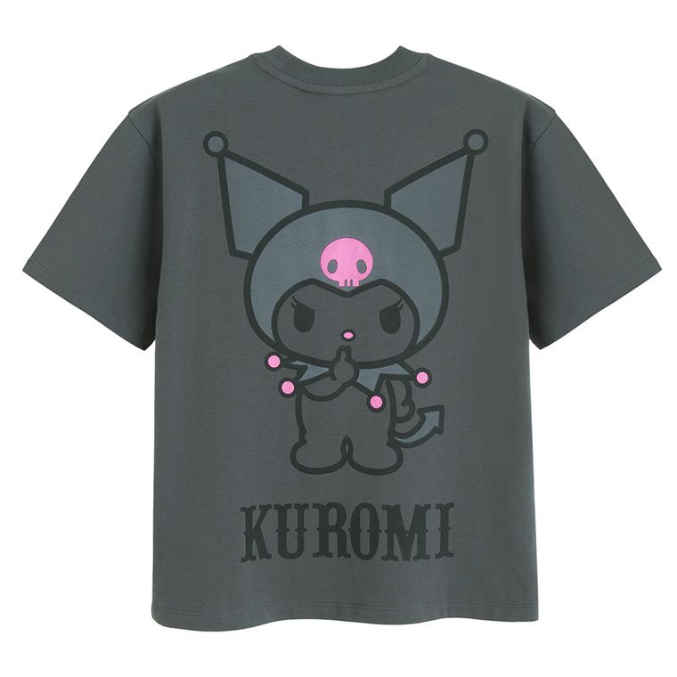 Tricou oversize din bumbac pieptanat Kuromi NOWEAR