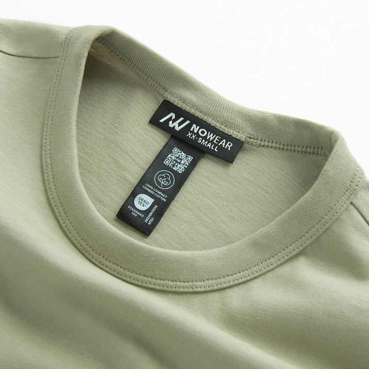 Tricou regular din bumbac pieptanat NOWEAR