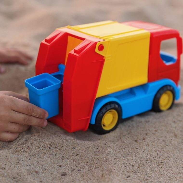 Wader, Tech Truck, Masinuta de gunoi, vehicul, 26 cm