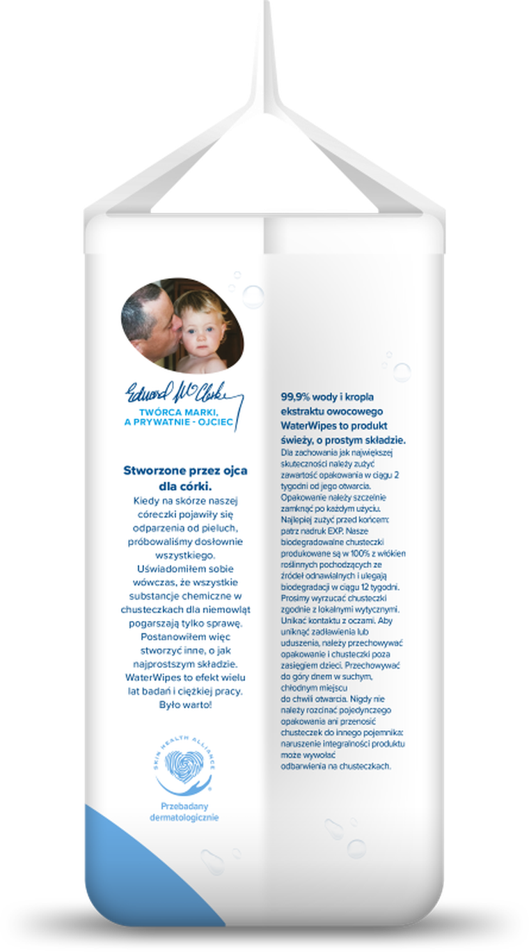WaterWipes, BIO, servetele umede cu apa, 4-60 buc.