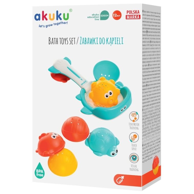 Akuku, cos cu jucarii de baie