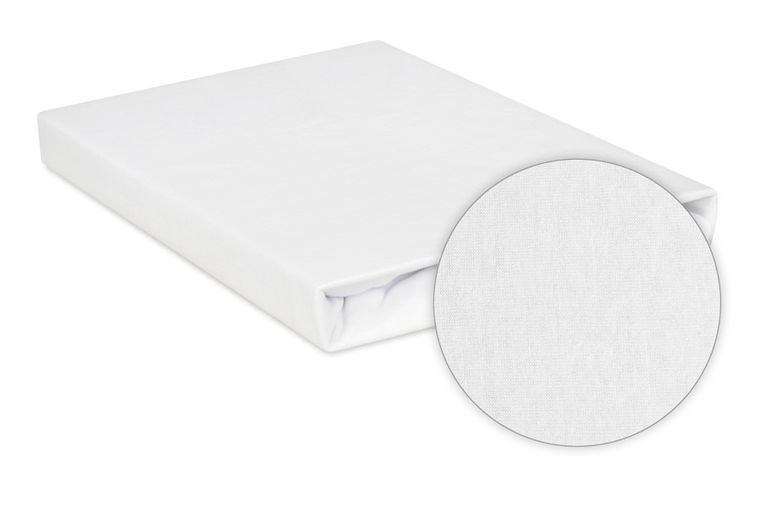 BabyMatex, cearceaf cu elastic din bumbac, 70-140 cm, alb