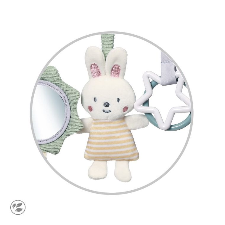 BabyOno, jucarie educativa - agatatoare pentru carucior si scaun auto, nature