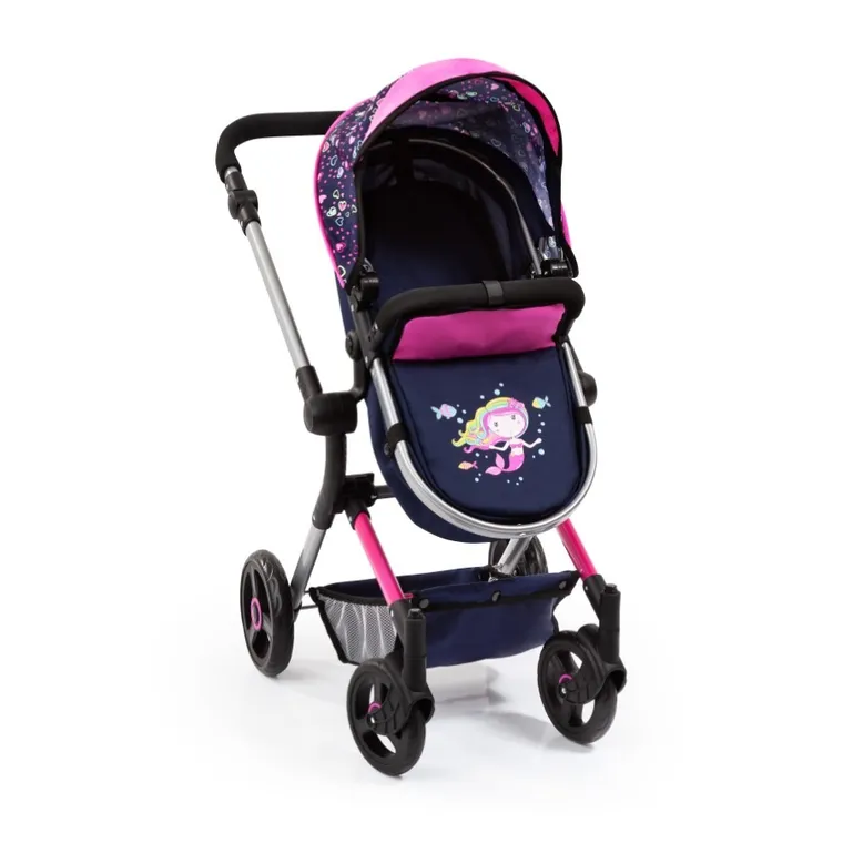 Bayer Design, Combi Neo Vario, carucior multifunctional pentru papusi, bleumarin-roz