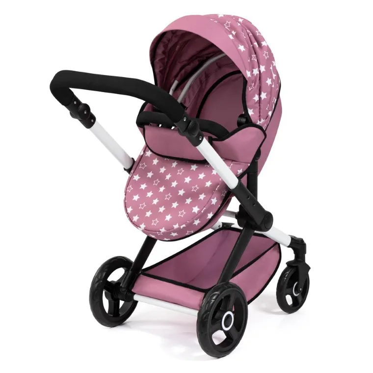Bayer Design, Xeo, carucior multifunctional pentru papusi, roz