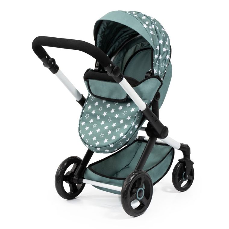 Bayer Design, Xeo, carucior multifunctional pentru papusi, verde