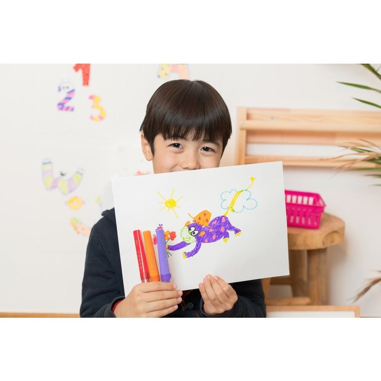 Bic, Kids, Comfort Jumbo, carioci, 12 culori