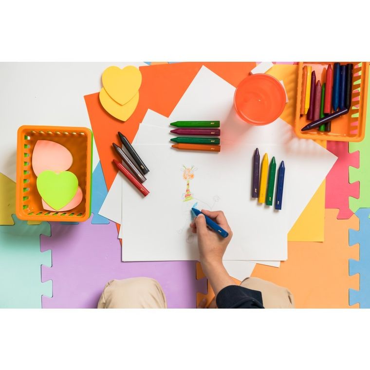 Bic, Kids, Plastidecor Triangle, creioane cerate, 12 culori