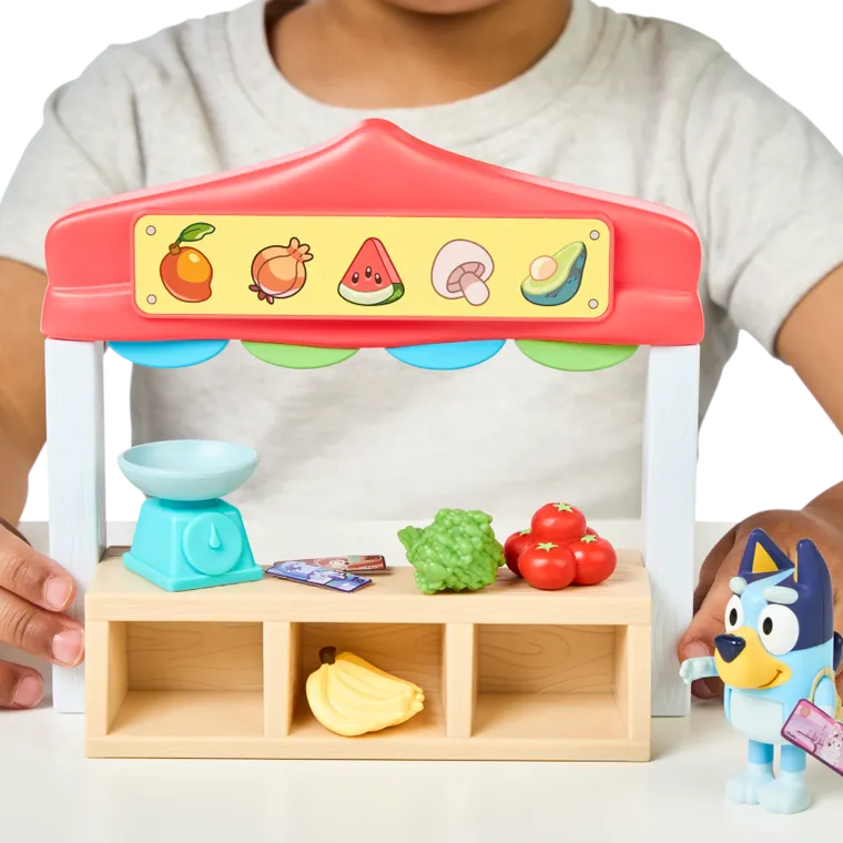 Bluey, magazin alimentar, set cu figurina
