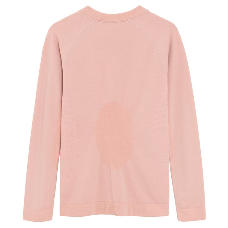 Bluza termoactiva roz cu adaos de lana NOWEAR