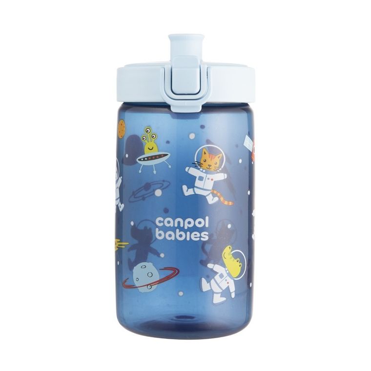 Canpol babies, Junior, sticla de apa pentru copii, albastru, 400 ml