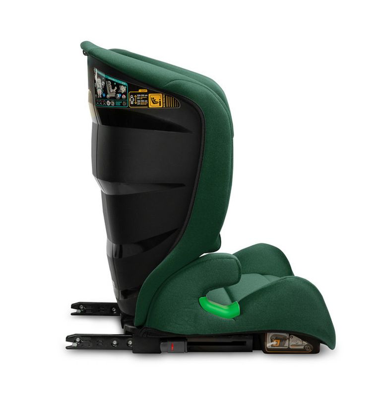 Caretero, Nimbus I-size, scaun auto, inaltator auto, verde inchis, 15-36 kg