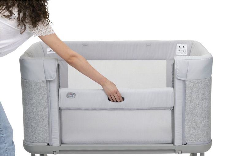 Chicco, Co-Sleeping Next2me, Forever, patut atasabil, Ash Grey