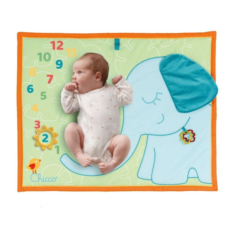 Chicco, covoras moale pentru bebelusi, Elefant, 72-90 cm