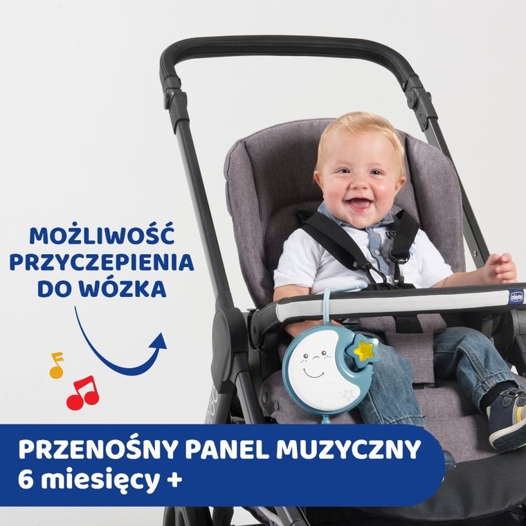 Chicco, Next2Dreams, Carusel pentru patut 3in1, albastru