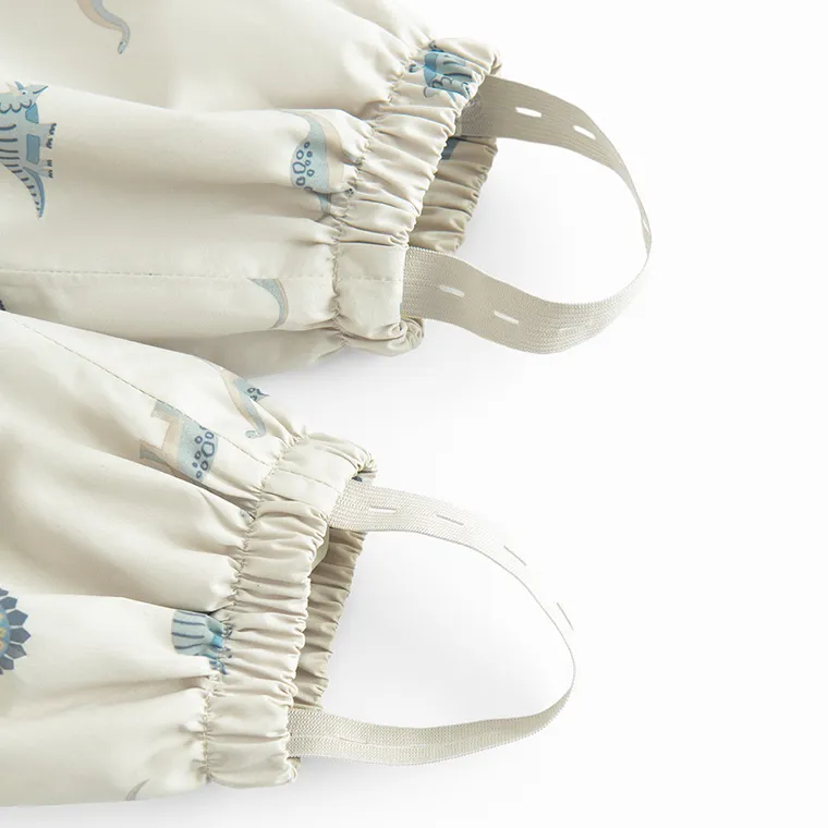 Cool Club, Combinezon impermeabil cu gluga pentru baieti, bej