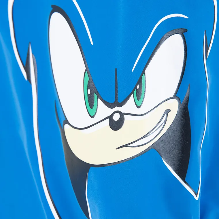 Cool Club, Geaca cu gluga pentru baieti, albastru, imprimeu Sonic the Hedgehog
