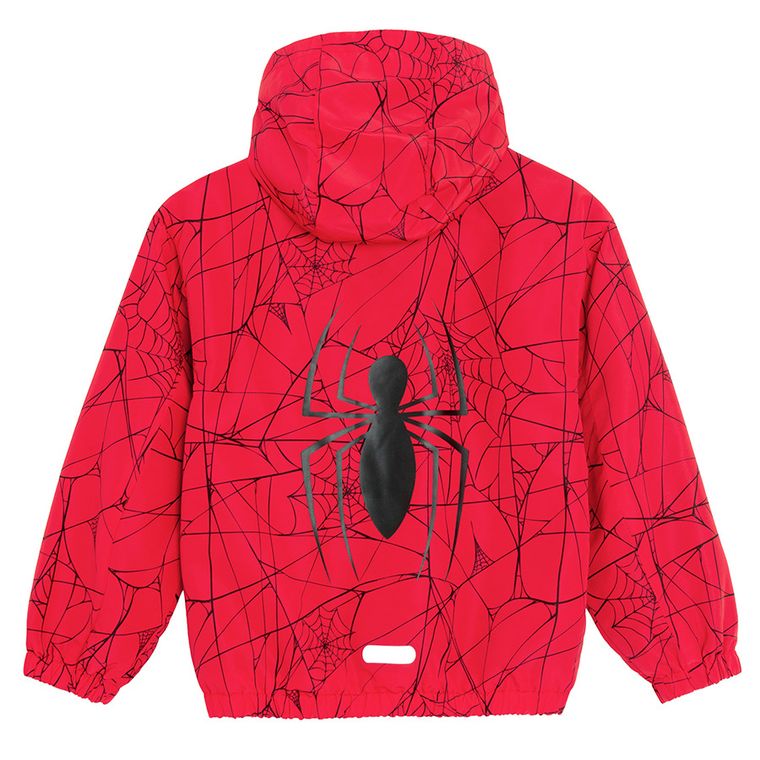 Cool Club, Geaca cu gluga pentru baieti, rosu, imprimeu Spider-Man