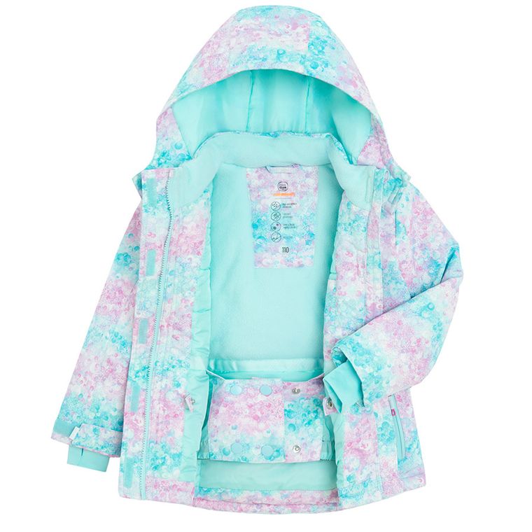 Cool Club, Geaca de schi cu gluga pentru fete, calduroasa, mix