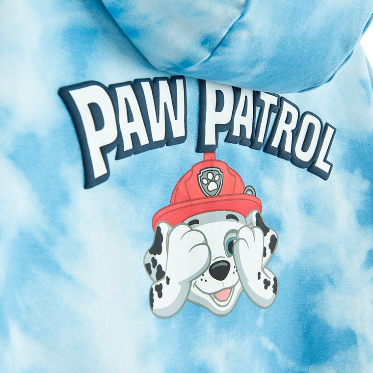 Cool Club, Hanorac cu gluga pentru baieti, cu fermoar, albastru, imprimeu Paw Patrol
